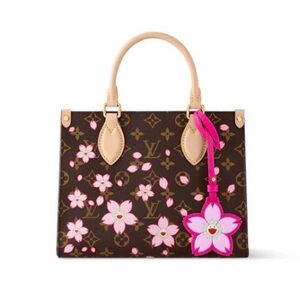 New Louis Vuitton Murakami Cherry Blossom OnTheGo PM Handbag